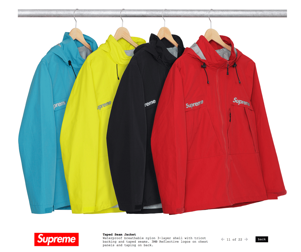 Supreme Tape Seam Jacket